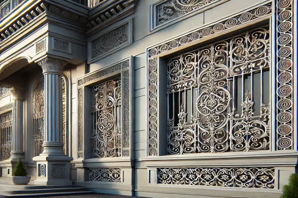 artistic iron gates