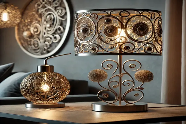 artistic metal lamps