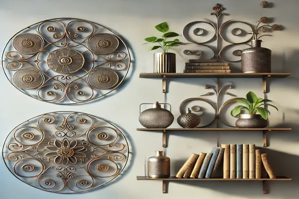 artistic metal shelves