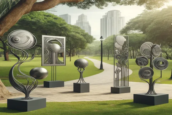 outdoor metal sculptures